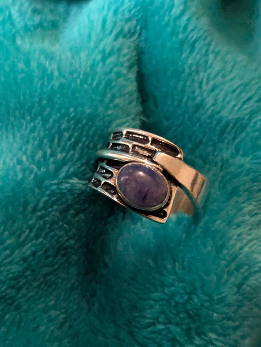 Handcrafted Lapis Lazuli Buckle Ring (7)